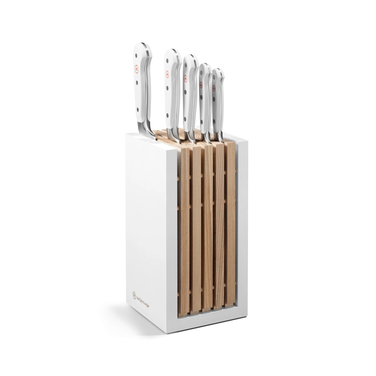 Wusthof Classic White Knife Block Set 6 Piece With Bread Knife | Minimax