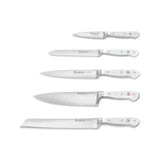 Wusthof Classic White Knife Block Set 6 Piece With Bread Knife | Minimax
