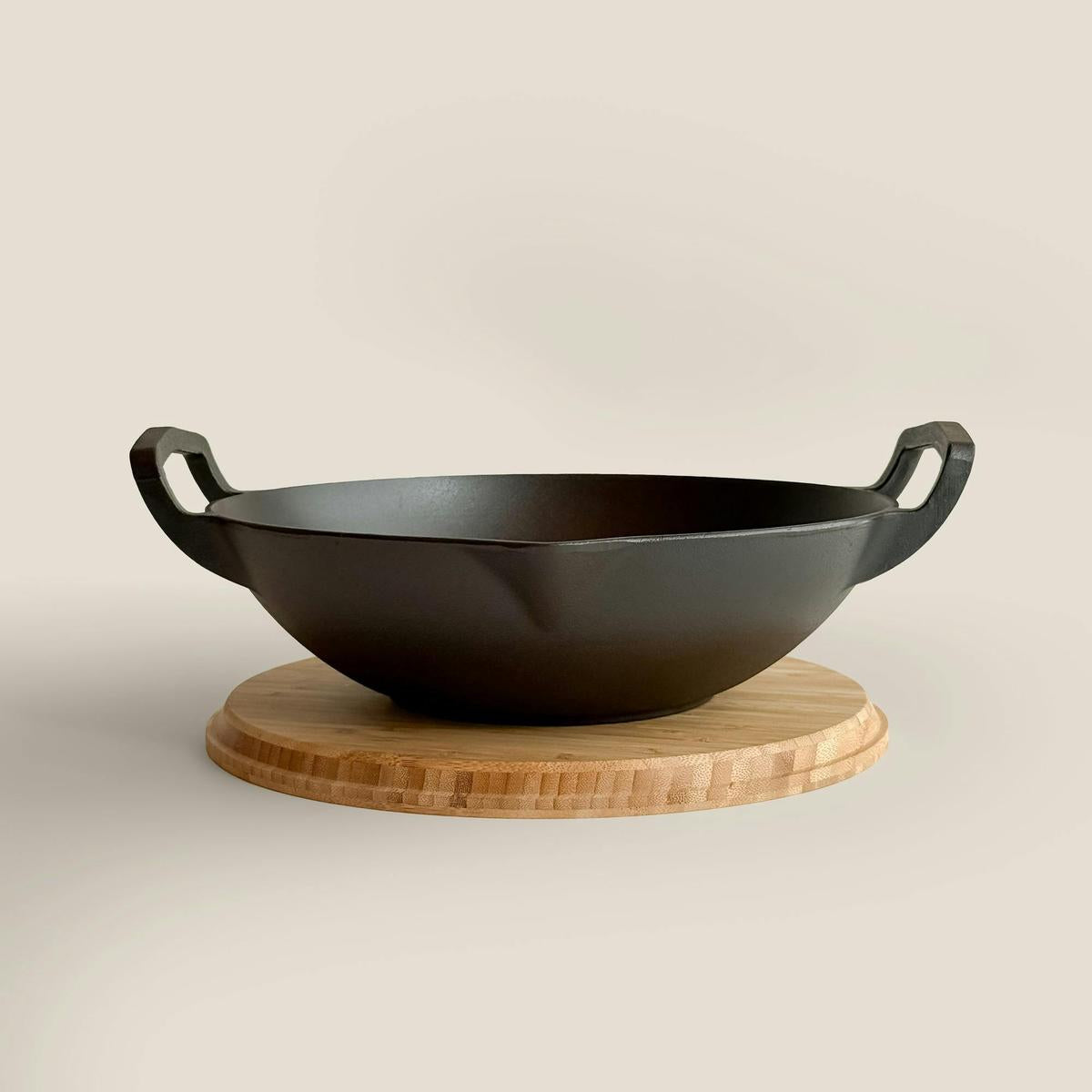 31cm Cast Iron Takumi Wok Set
