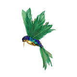 Pure Christmas Glitter Sequin Hummingbird Green 17cm | Minimax