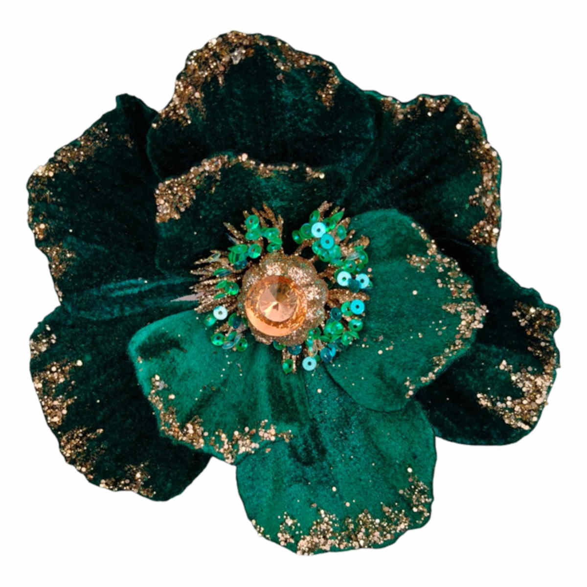 Pure Christmas Sheer Poly Magnolia Clip On Peacock | Minimax
