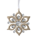 Pure Christmas Jewelled Star Decoration Champagne 11cm | Minimax