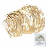 Pure Christmas Brite LED 100 Battery Operated String Lights – warm white fairy lights on thin wire, ideal for festive decorating.