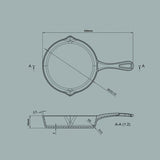 Ironclad Co 20cm Salt Stone Satin Enamel Lil Legacy Pan