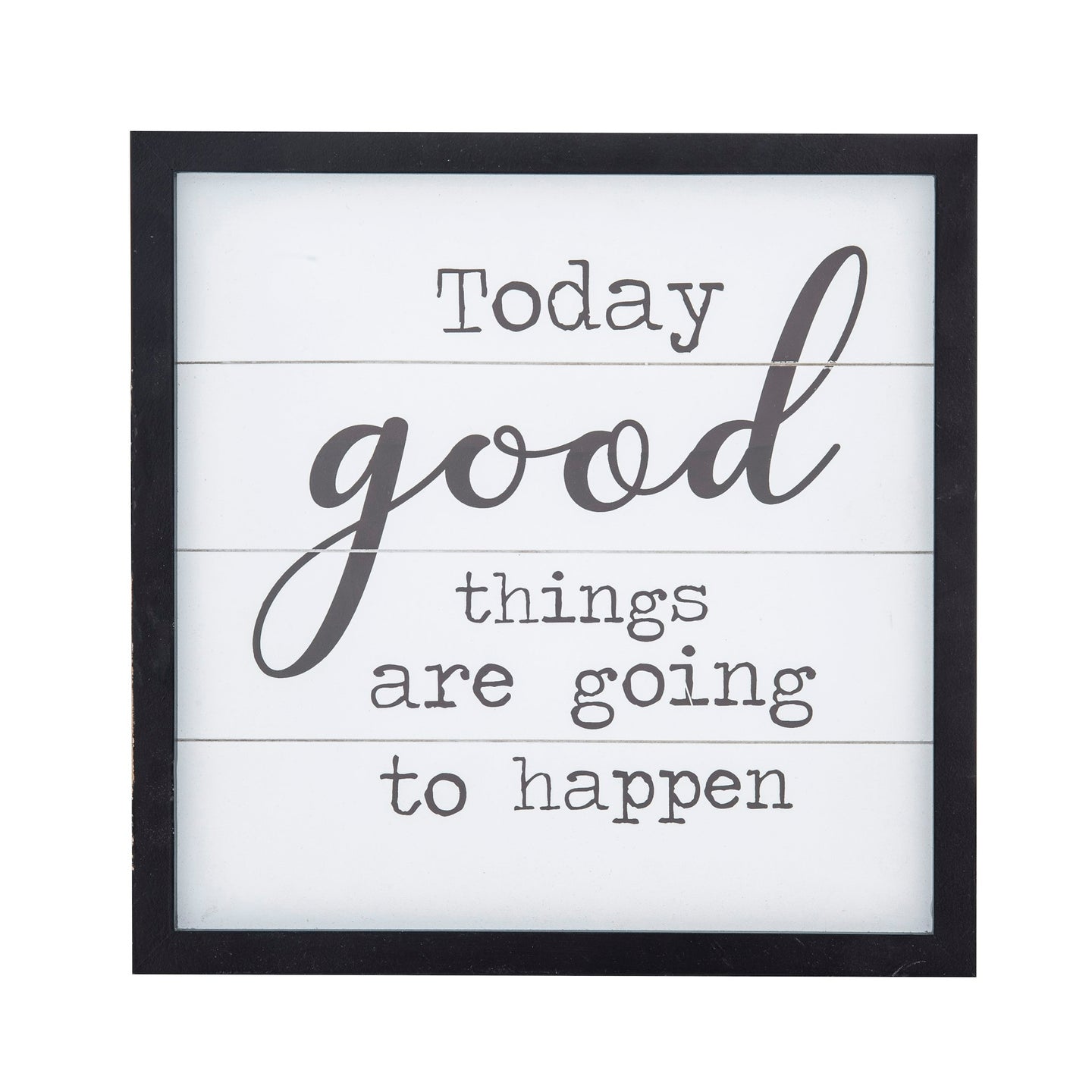 Emporium Good Things Wall Decor White/Black/Natural 30x1.5x30cm