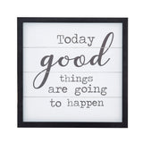 Emporium Good Things Wall Decor White/Black/Natural 30x1.5x30cm