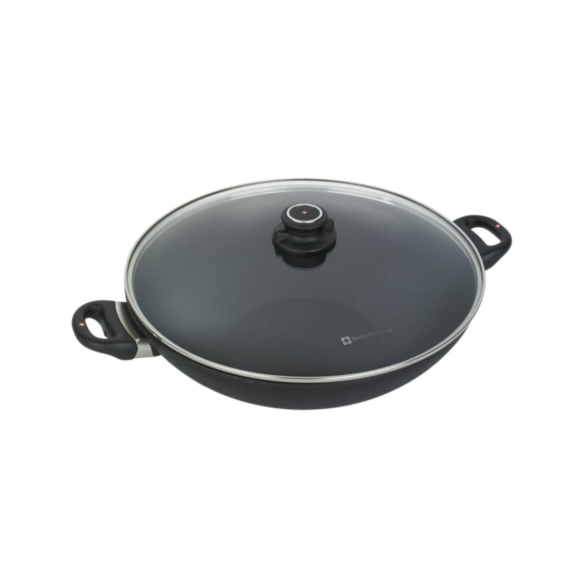 Swiss Diamond XD Non-stick Wok with Lid & Tempura Rack 36cm (6L)