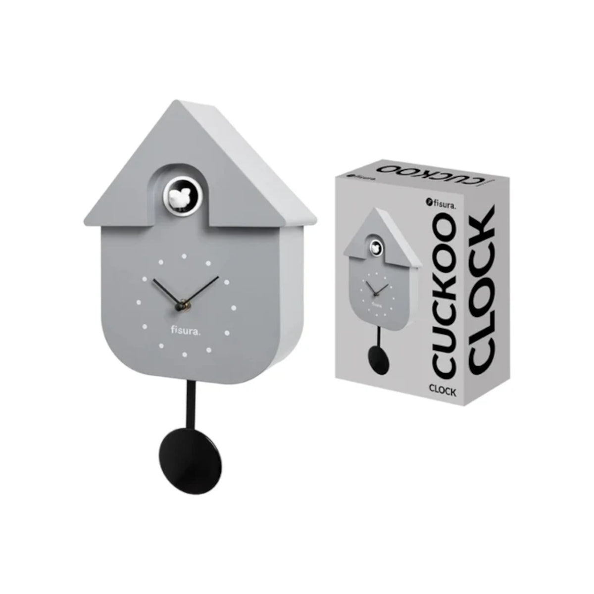 Fisura Cuckoo House Clock Grey | Minimax