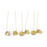 Here's How The Gloria Hors D'oervres Picks Gold (Set of 6)