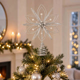Swing Gifts Flowerburst Tree Topper Silver