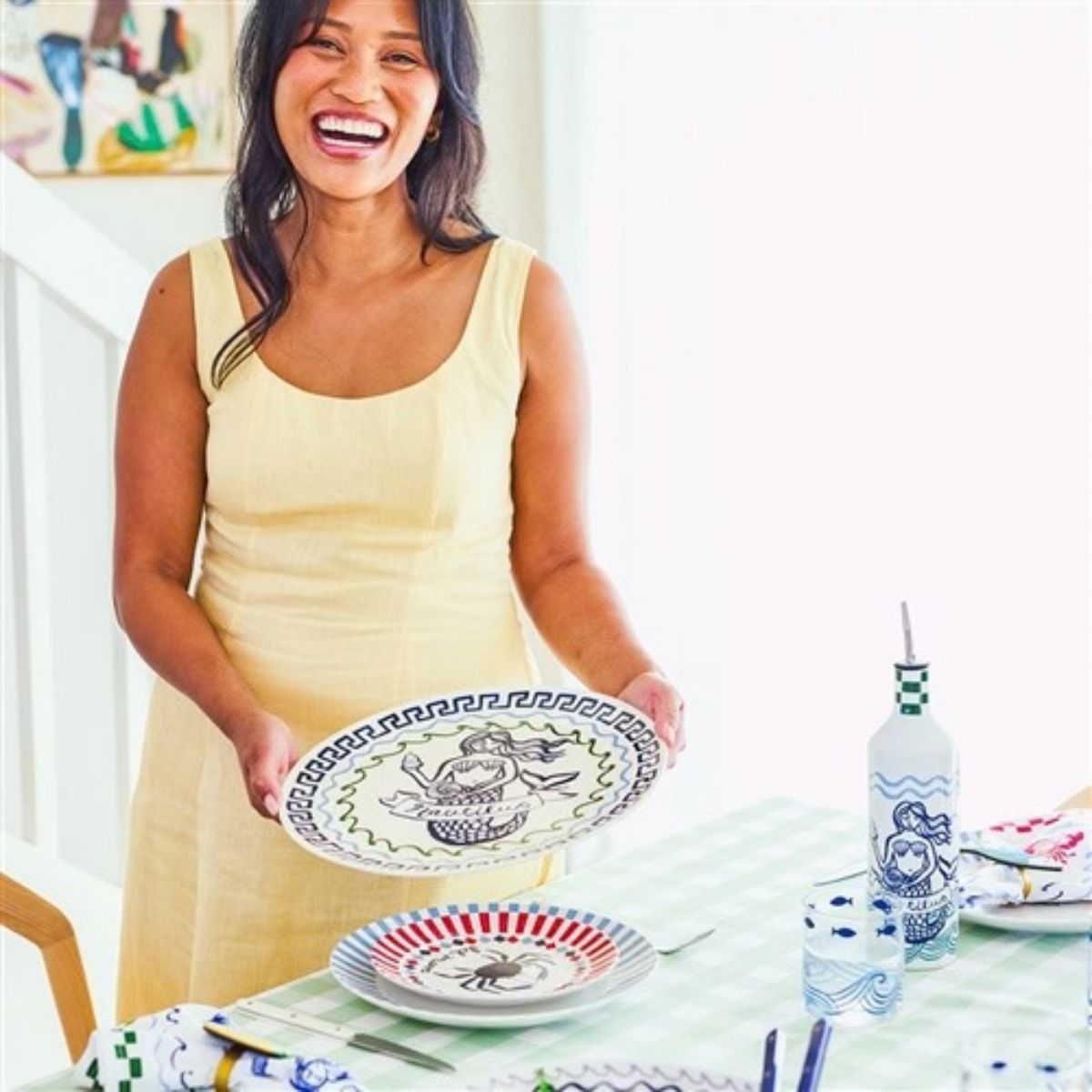 Porto Nautilus Round Serving Platter Siren 32cm