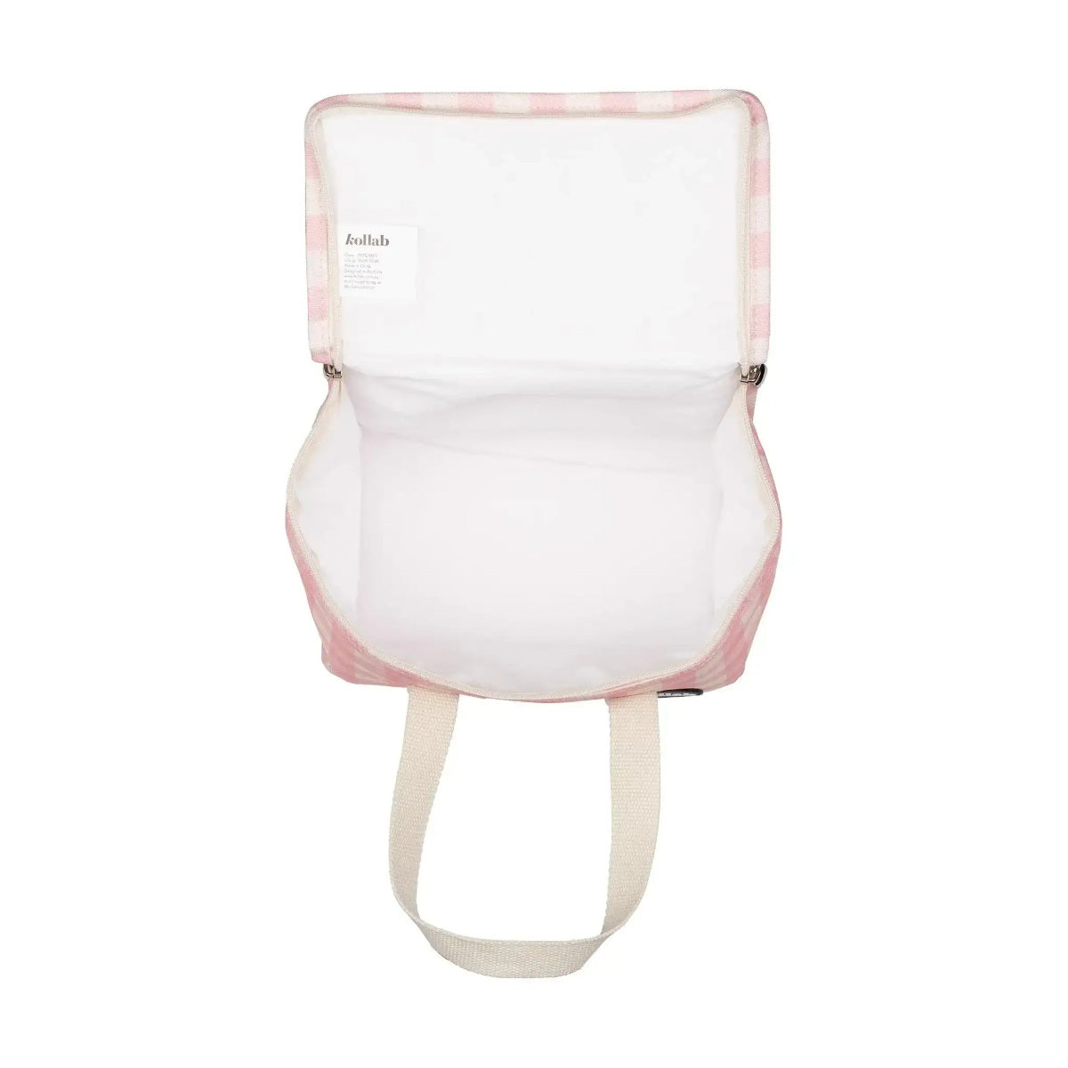 Kollab Lunch Bag Candy Pink Check | Minimax