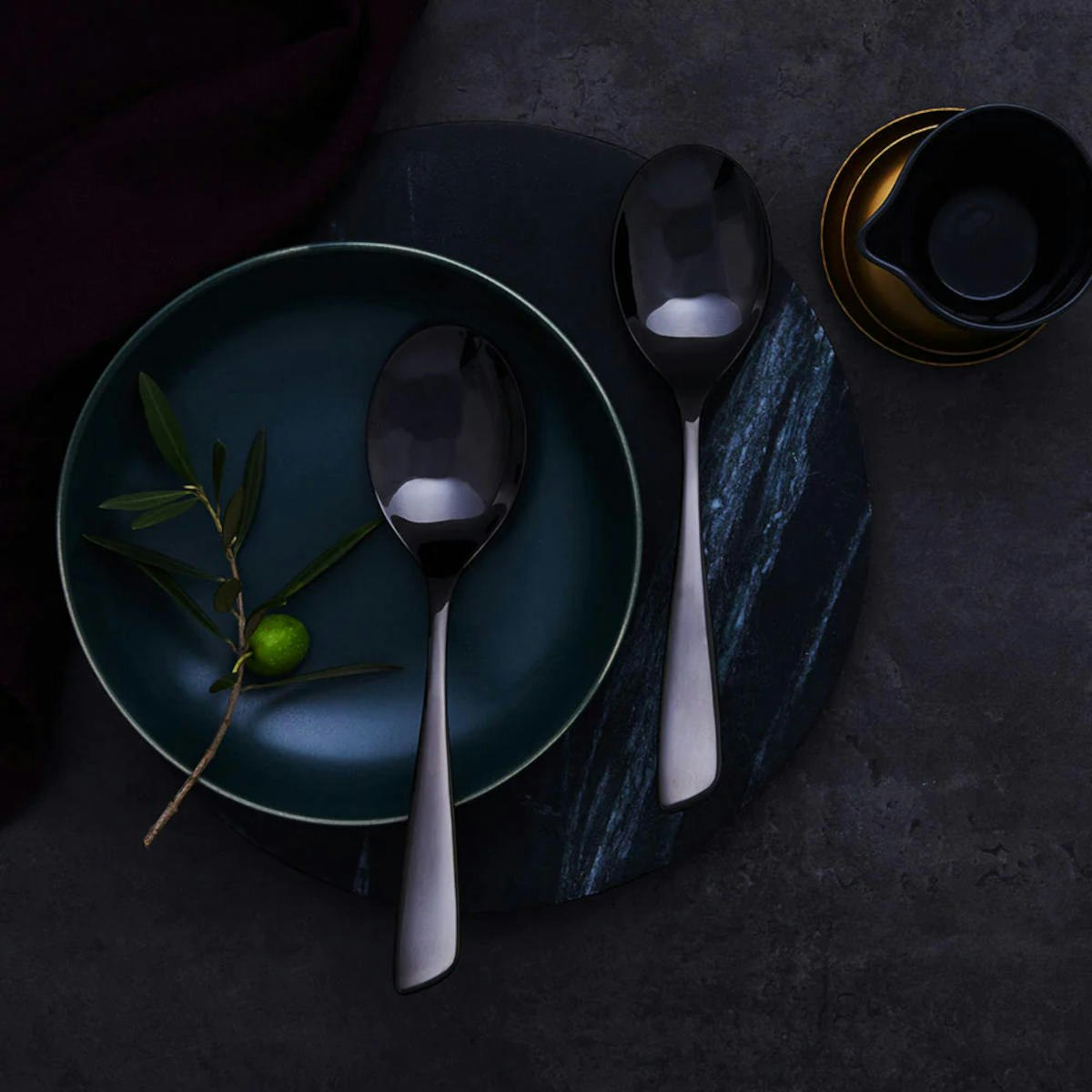 Stanley Rogers Soho Onyx Serving Spoons Set of 2