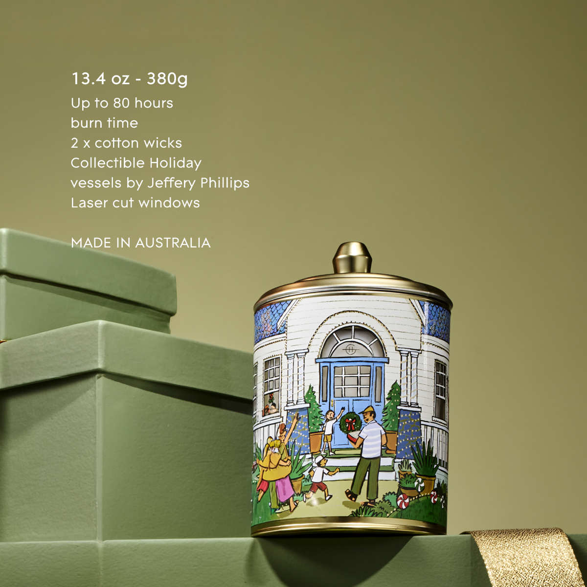 Glasshouse Fragrances Under the Mistletoe 2026 Scented Candle 380g | Minimax