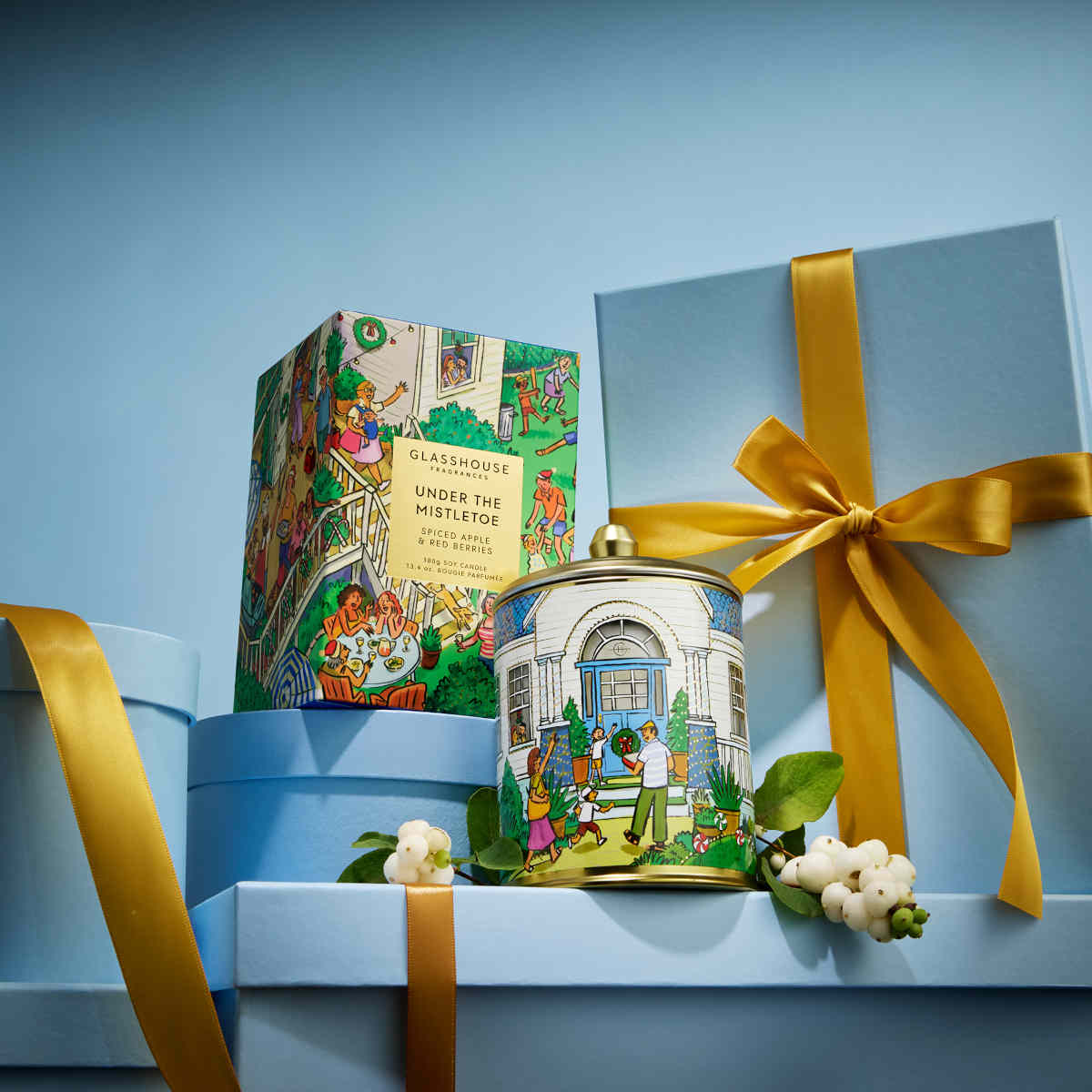 Glasshouse Fragrances Under the Mistletoe 2026 Scented Candle 380g | Minimax