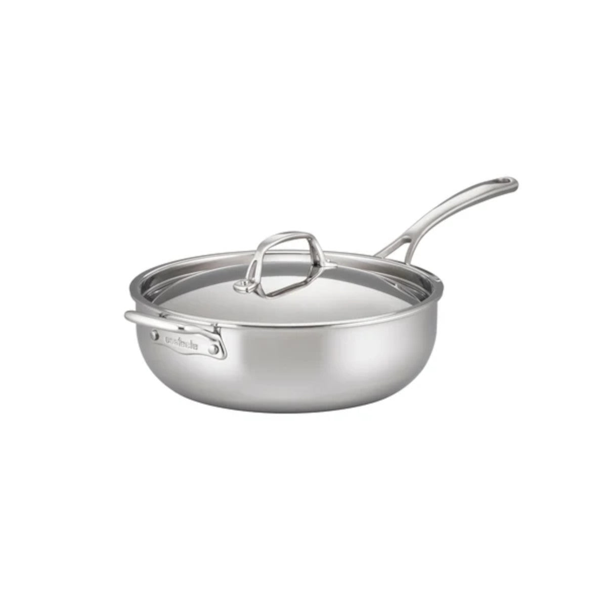 Essteele Eternita Stainless Steel Induction Chef's Pan with Lid 28cm (4.7L)