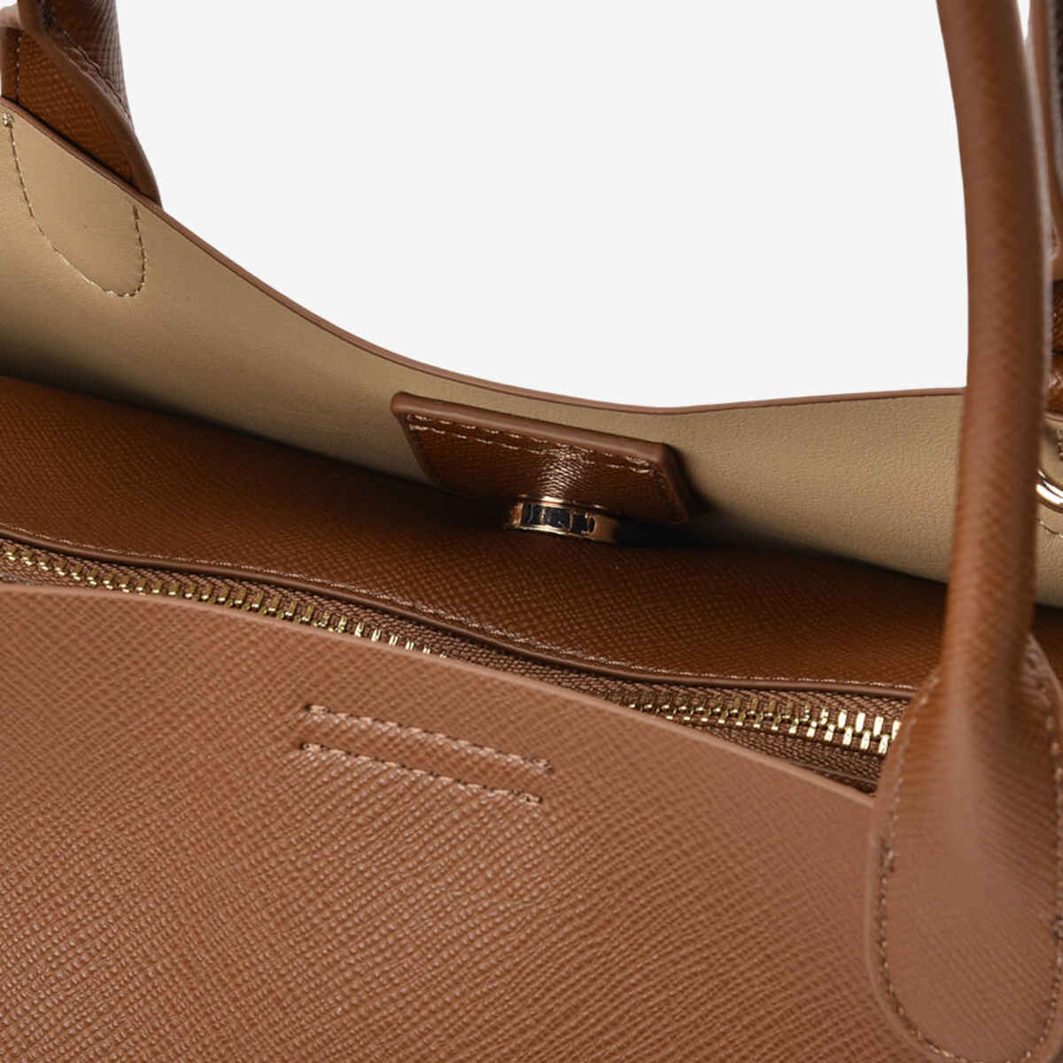 Elms & King Kensington Tote Tan Saffiano