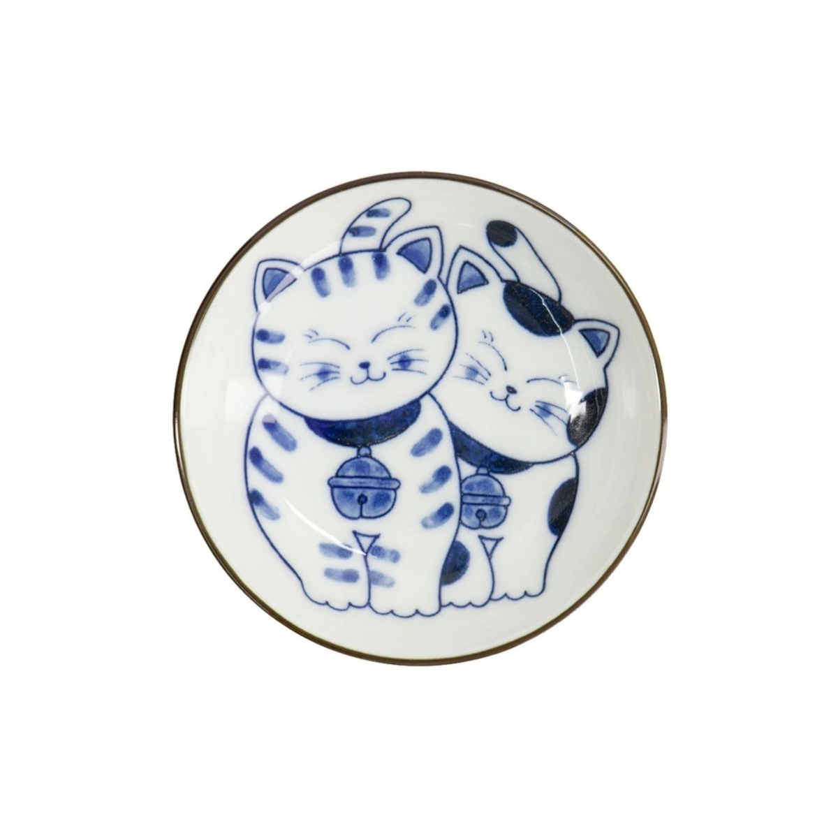 Tokyo Design Kawaii Cat Neko Twin Cat Sauce Dish 10cm | Minimax