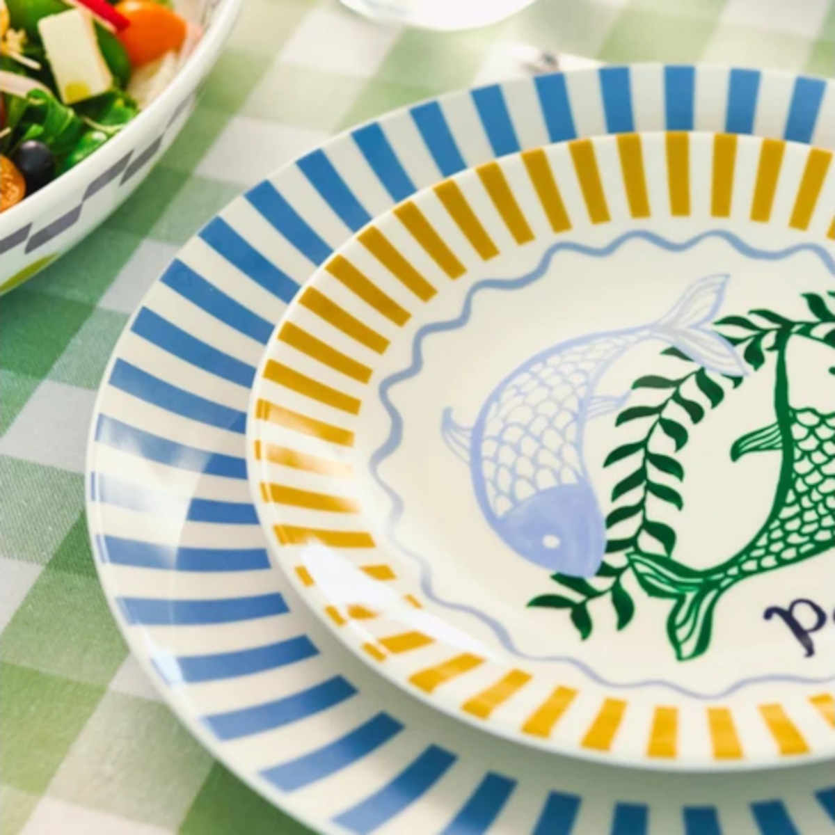 Porto Nautilus Side Plates Assorted 20cm (Set of 4) | Minimax