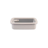 Oasis Microwave Safe Rectangular Stainless Steel Container Oat 700ml