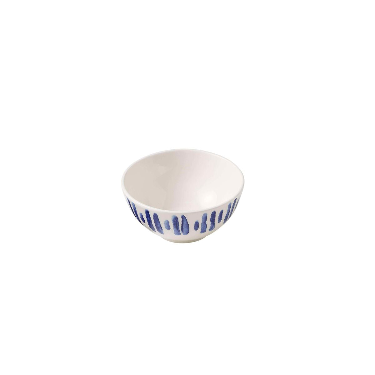 Casero Coastal Dipping Bowl White Blue 10cm