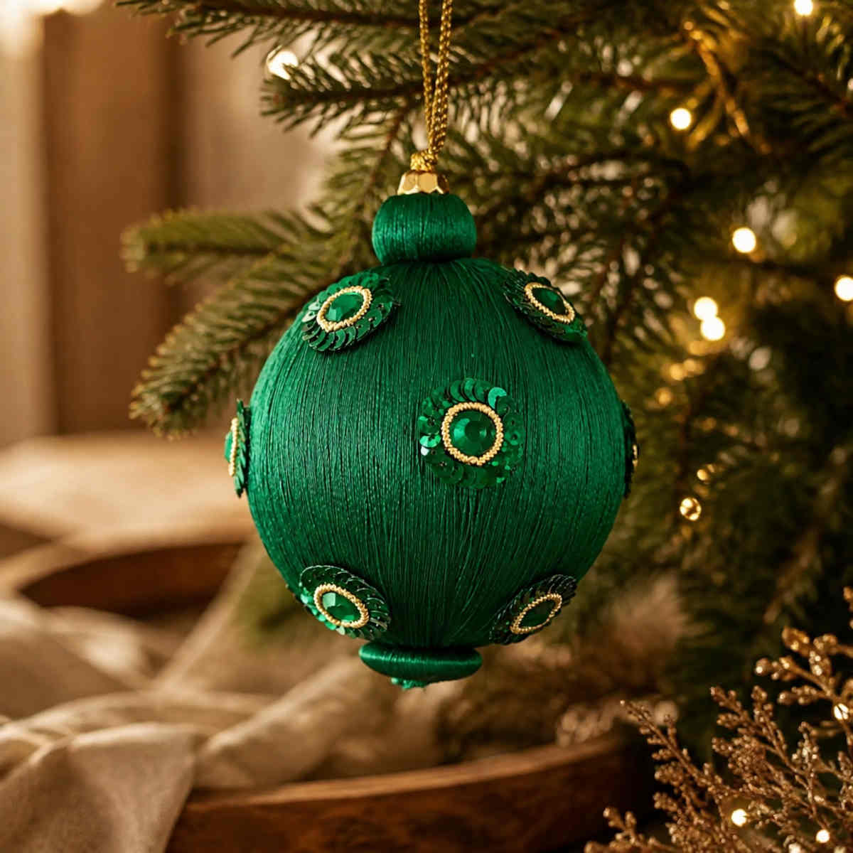 Vixen & Velvet Bauble Green 8cm | Minimax
