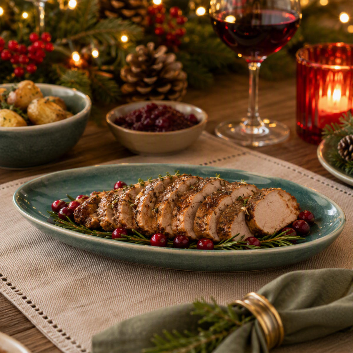 Casero Como Sage Serving Platter Oval 36x26cm