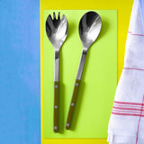 Sabre Paris Bistrot Solid Salad Set Green Fern