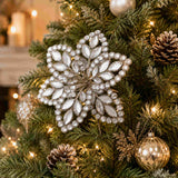 Swing Gifts Jewelled Poinsettia Stem Champagne 43cm | Minimax