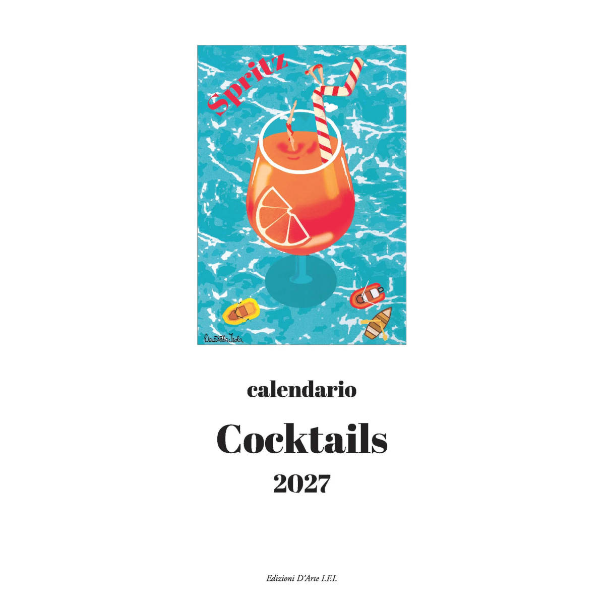 The Paperie Cocktails 2027 Slim Wall Calendar | Minimax