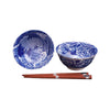Concept Japan Aizome Koi Carp Blue Bowl Chopstick Set | Minimax