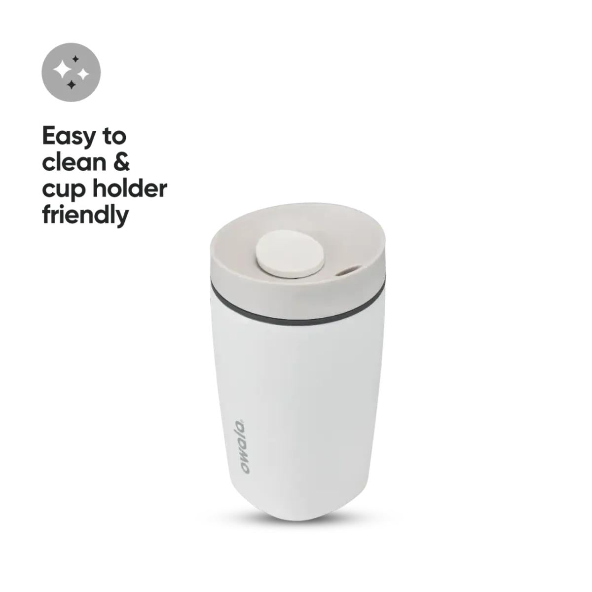 Owala SmoothSip Slider Water Bottle Shy Marshmallow 355ml | Minimax