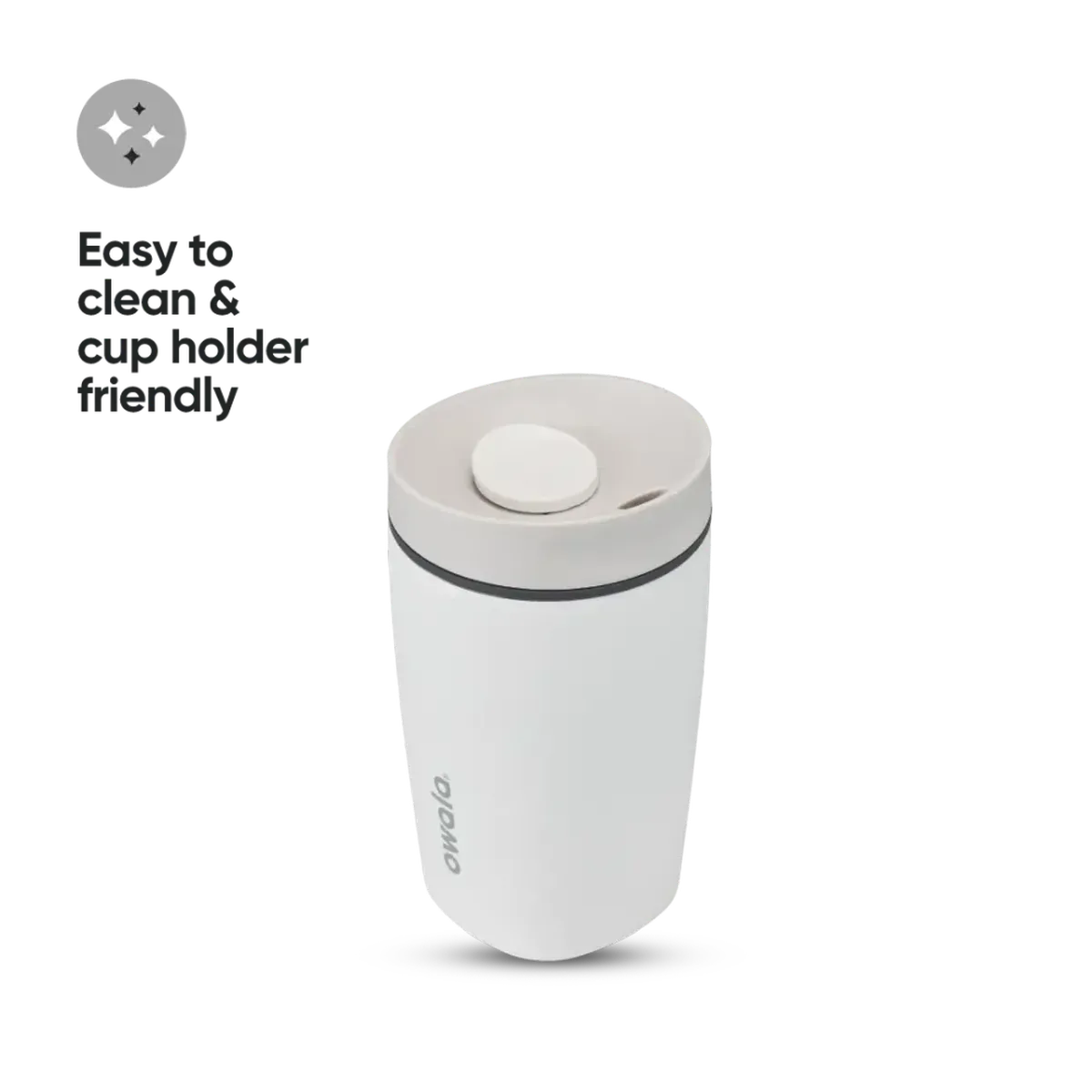 Owala SmoothSip Slider Water Bottle Shy Marshmallow 355ml | Minimax