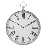 Society Home Northampton Wall Clock 60x6x73cm Silver/White