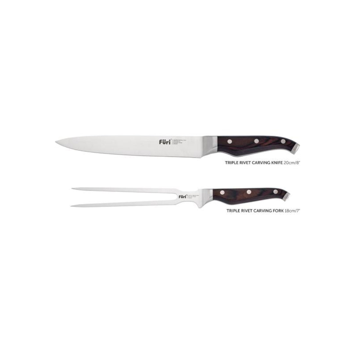 Furi Triple Rivet Carving Set 2 Piece | Minimax
