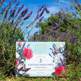 Panier des Sens Festive Soap Trio Cotton Lavender Rose Nectar