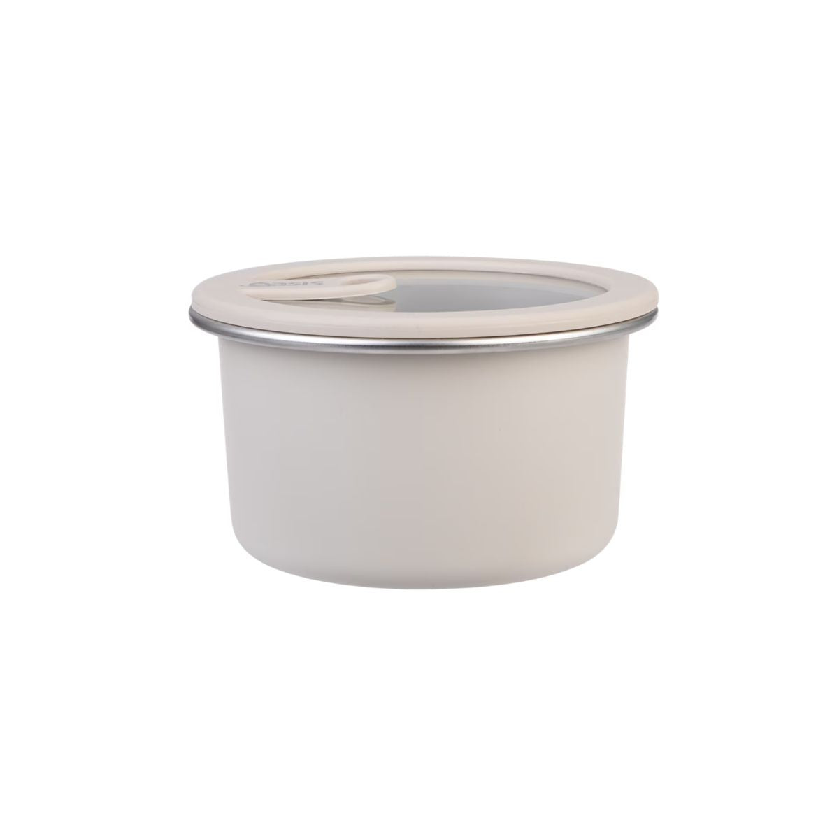 Oasis Microwave Safe Round Stainless Steel Container Oat 680ml