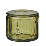 LIA GRN GLASS SALT JAR 9.5x8cm | Minimax