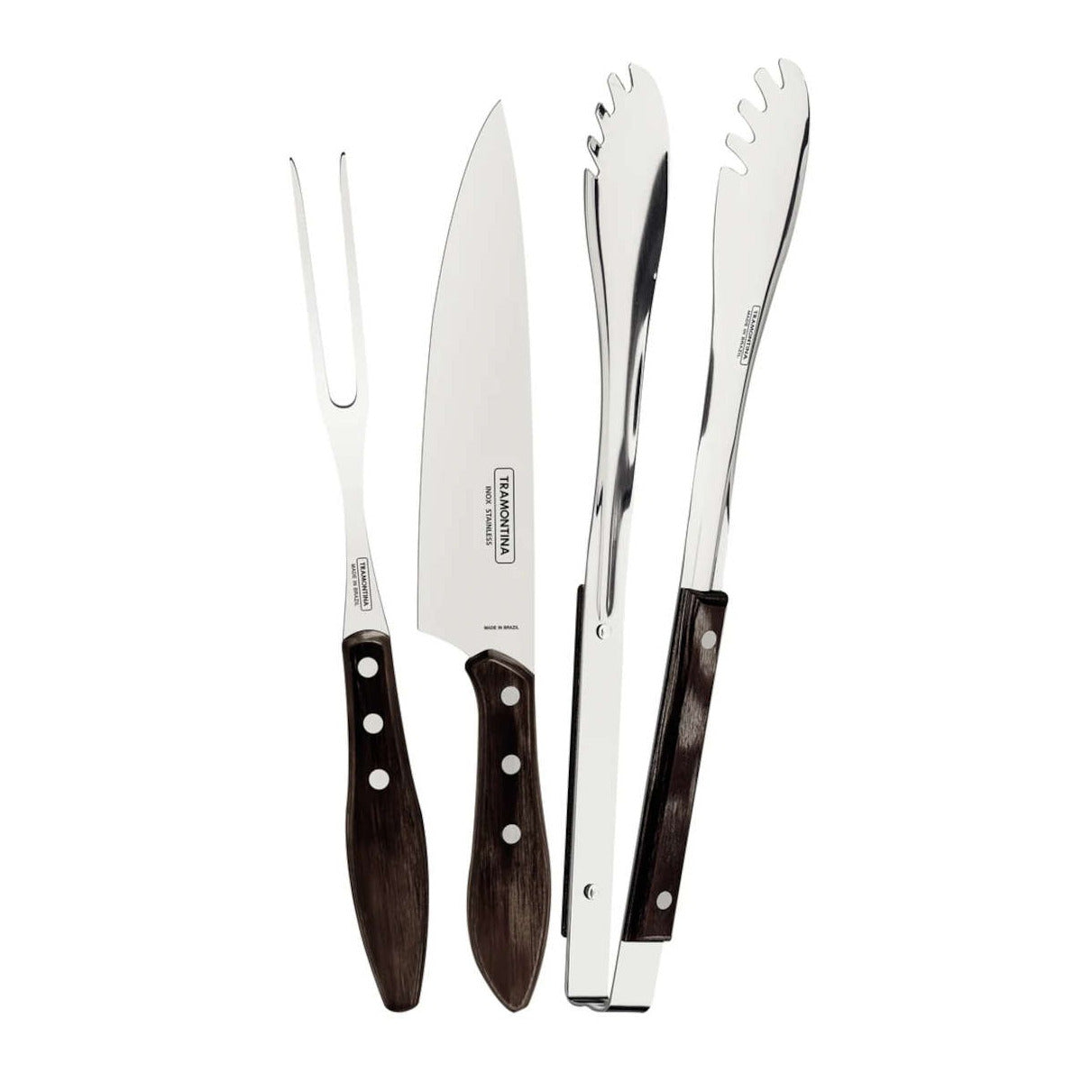 Tramontina Churrasco Plywood BBQ Tool Set 3 Piece
