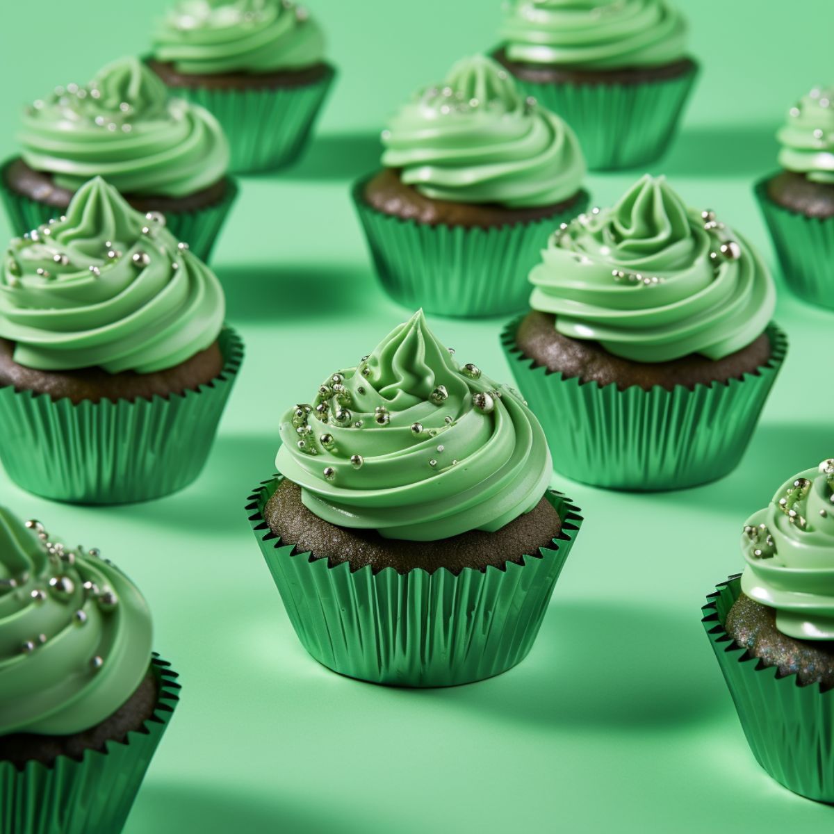 Papyrus Foil Baking Cups Green Pack of 50