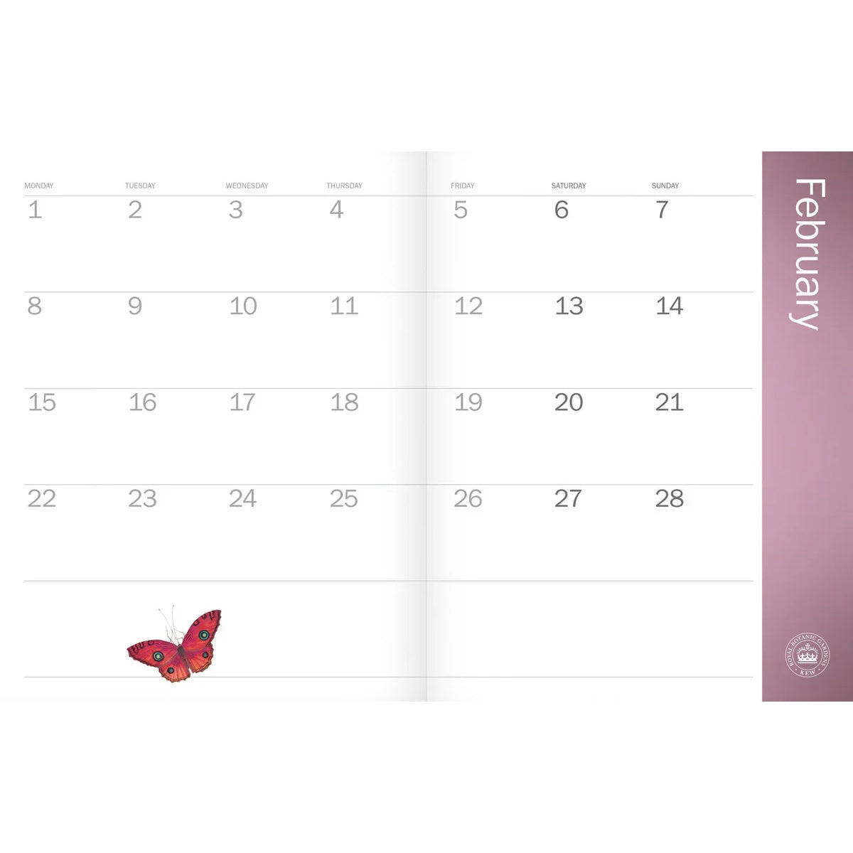 Royal Botanic Gardens Kew 2027 Deluxe Diary 23x17cm | Minimax