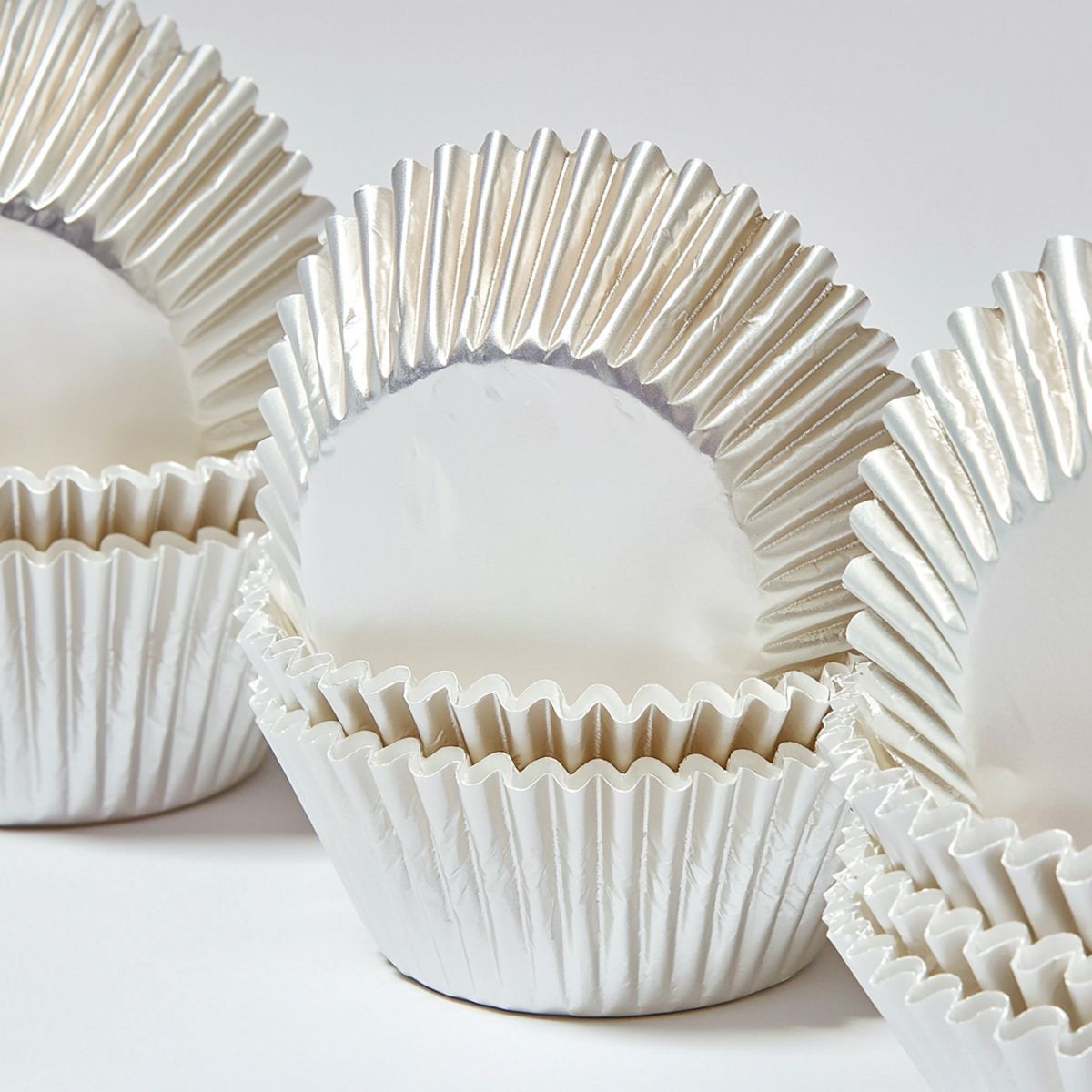 Papyrus Foil Baking Cups White Pack of 50