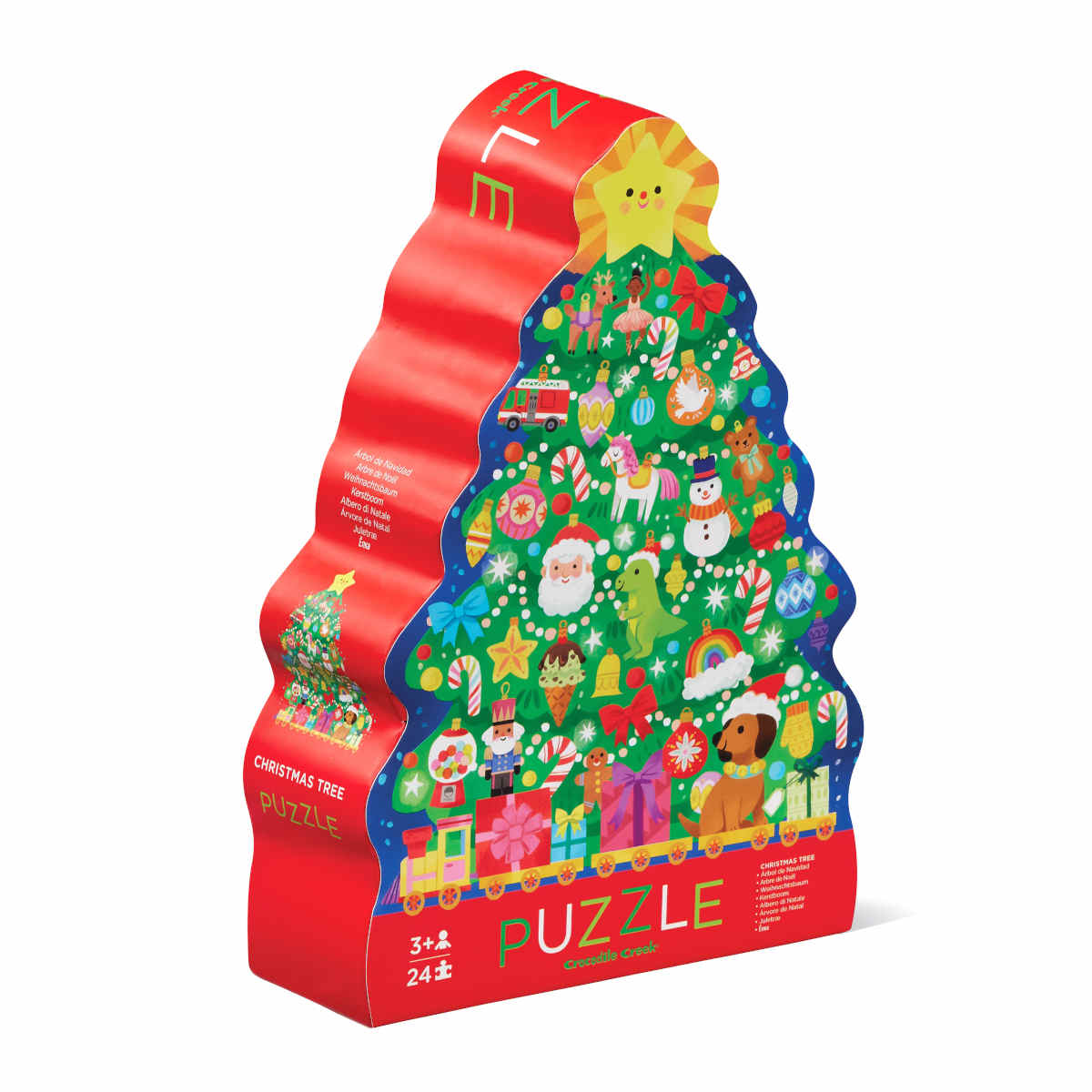 Crocodile Creek Classic Floor Puzzle Christmas Tree 24 Piece | Minimax