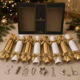 Celebration Crackers Super Deluxe  Golden Star Crackers 35cm (Set of 8) | Minimax