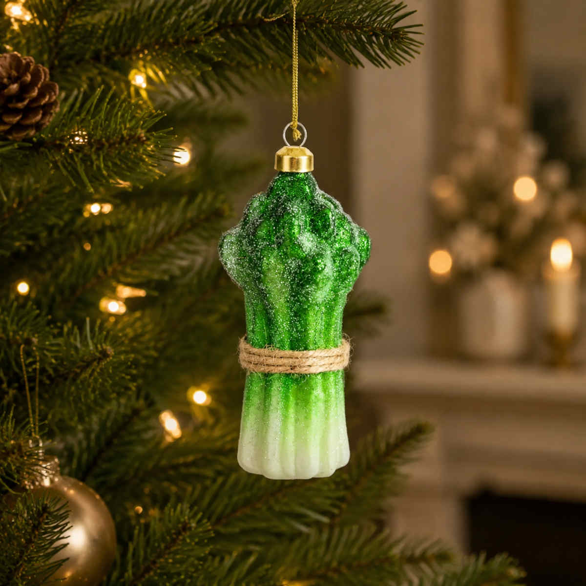 Vixen & Velvet Asparagus Hanging Decoration 11cm | Minimax