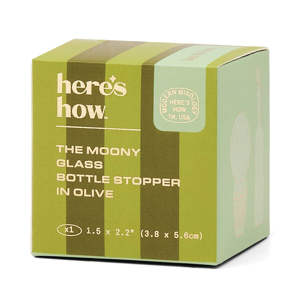 Here's How The Moony Glass Bottle Stopper Olive
