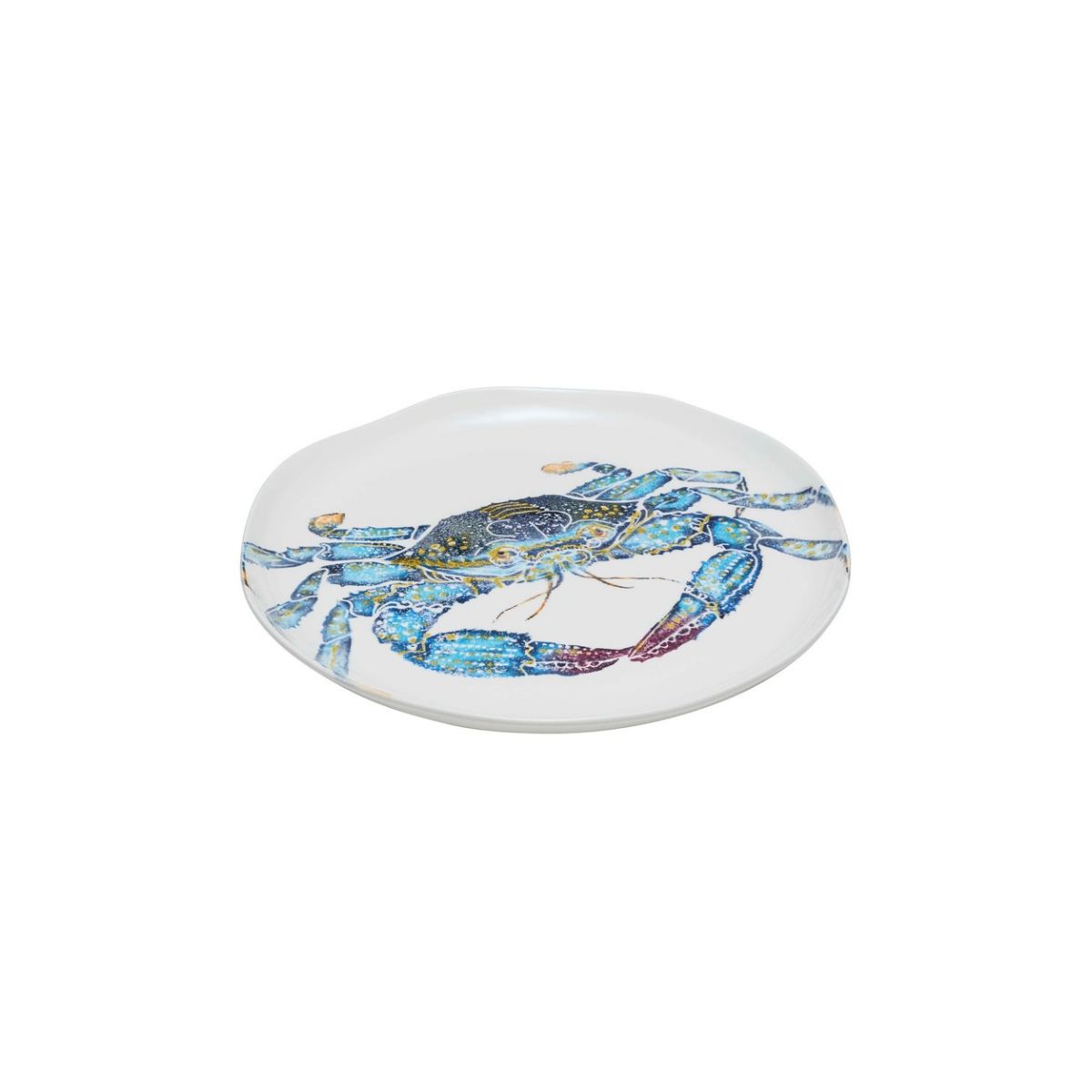 Ceramiche Fabbro Blue Crab Platter 36cm