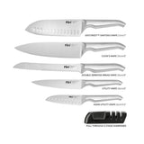 Furi Open Slat Wood Knife Block Set 7 Piece | Minimax