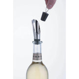 BarCraft Wine Pourer with Stopper Stainless Steel Set 2 Piece