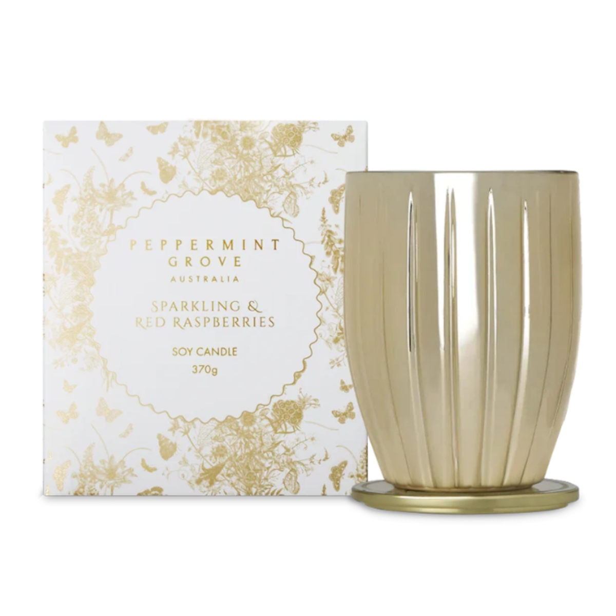 Peppermint Grove Sparkling & Red Raspberries Soy Candle 370g